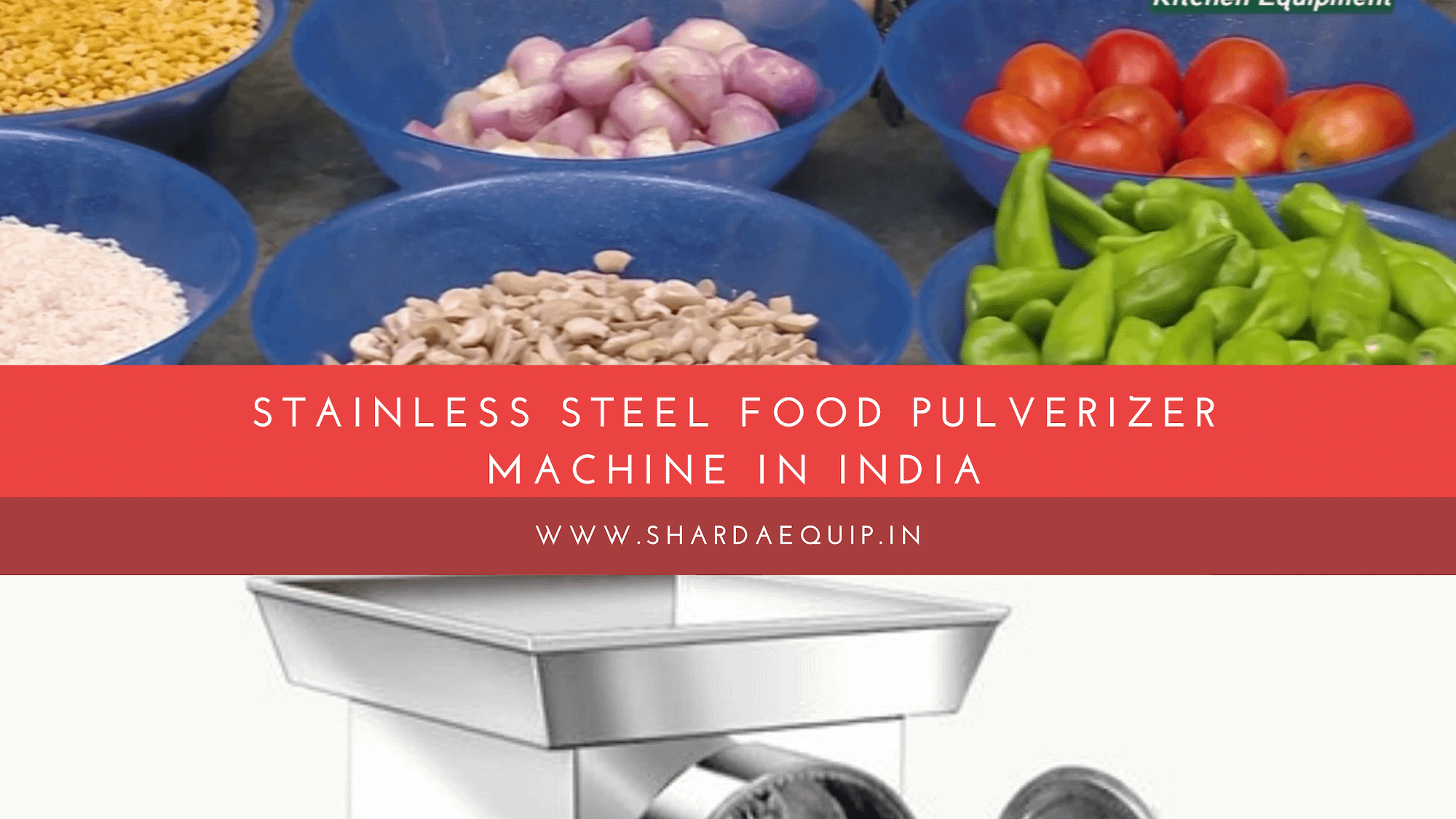 Stainless Steel Food Pulverizer Machine In India