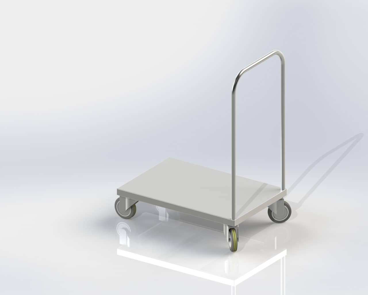 Platform Trolley for kitchen good transporting