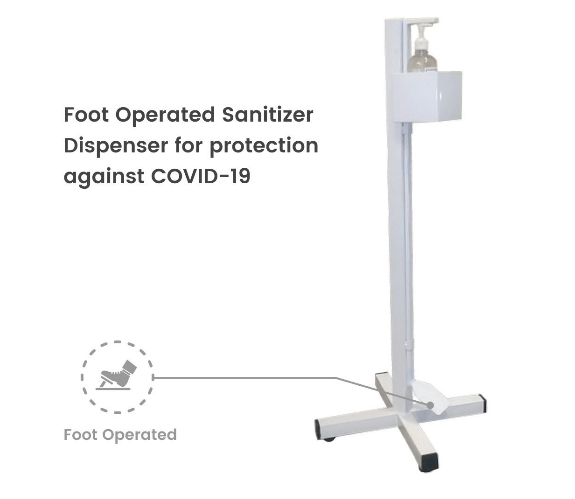 foot operated sanitary equipment
