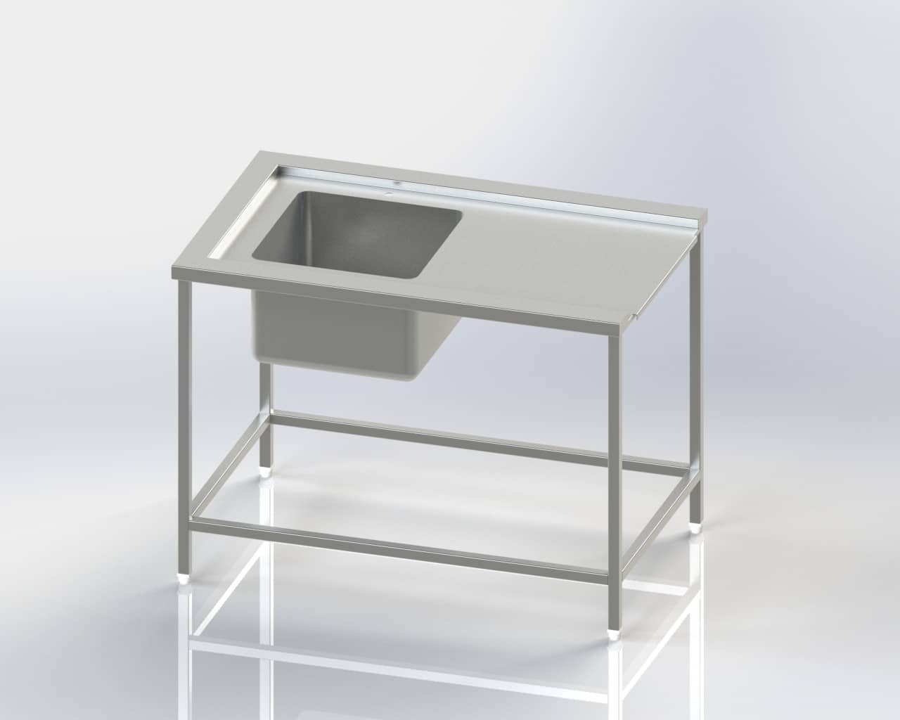 Single Sink-DIsh washer Inlet Table