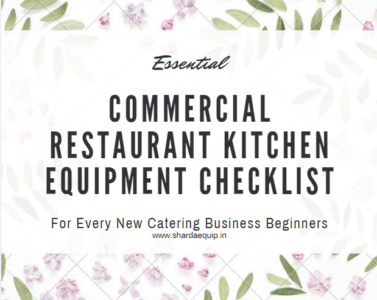 Commercial Restaurant Kitchen Equipment Checklist