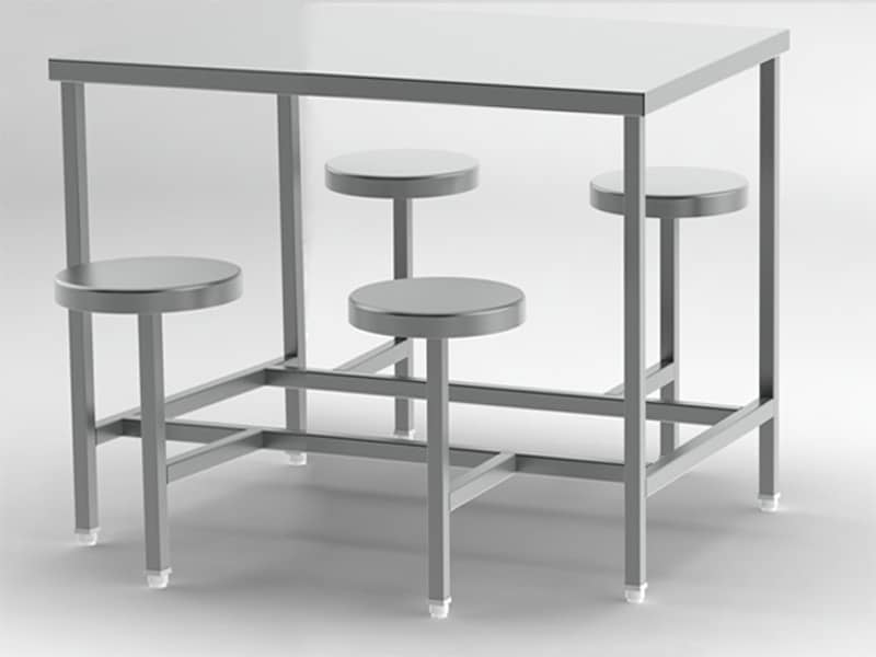 4-seater-fix-stool-canteen table
