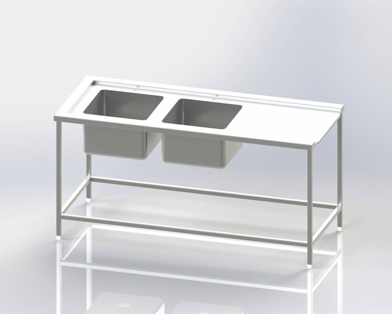 Two Sink - Dishwasher Inlet Table