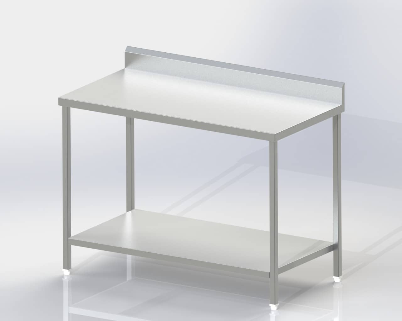 Work Table/Under Shelf with backsplash