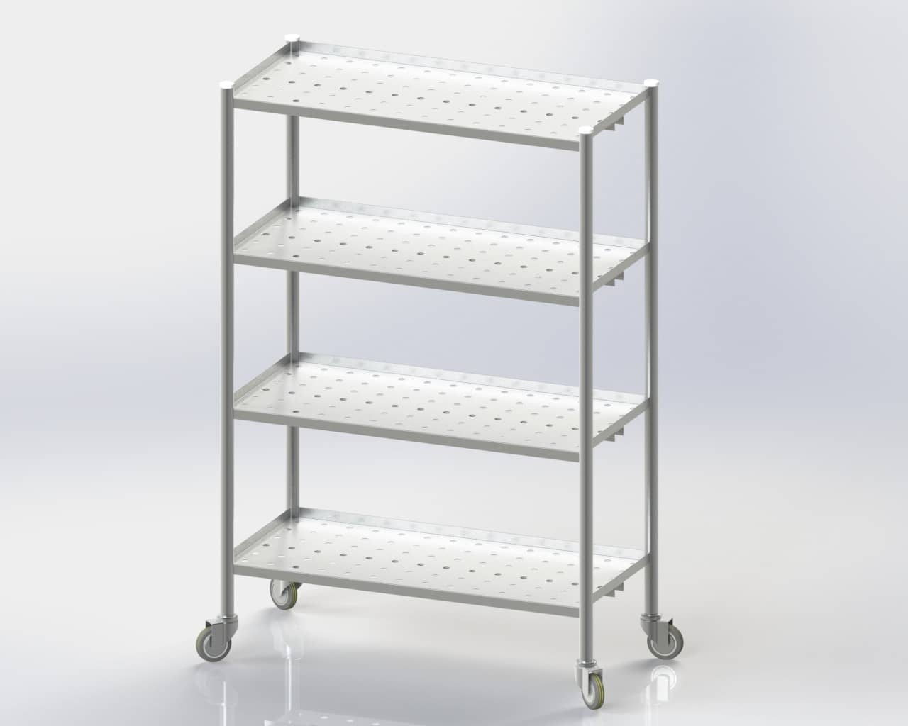 4 Perforated Storage Rack/Mobile