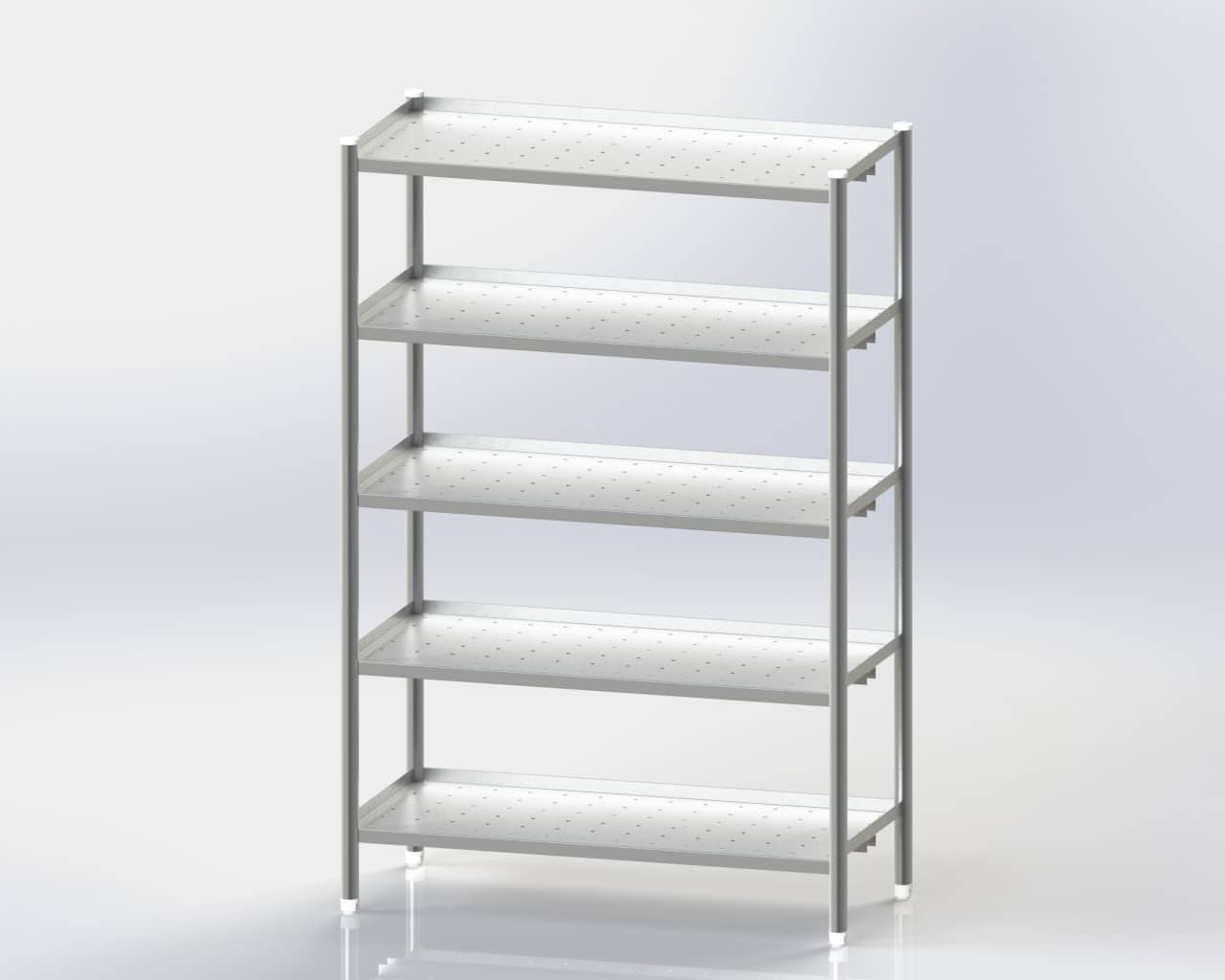 5 Shelves Storage Rack/Perforated