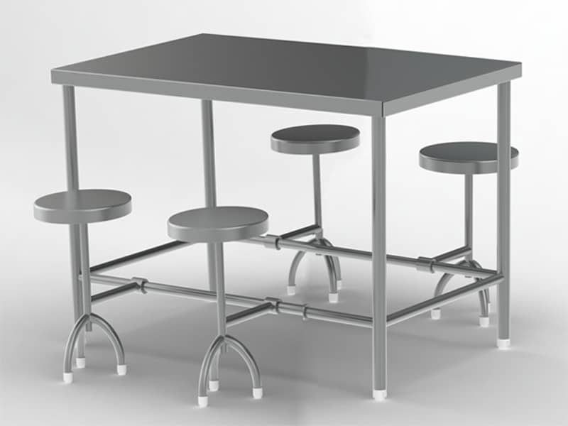 4-seater-folding-stool-canteen table